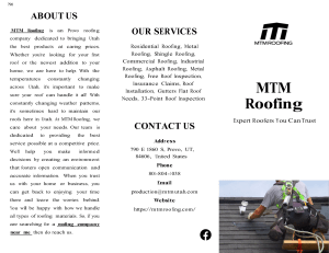 MTM Roofing-Provo