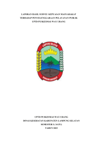 Laporan hasil survey IKM