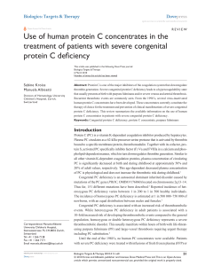 Kroiss 2010 Use of human PC concentrates in the treatment of patients wi   