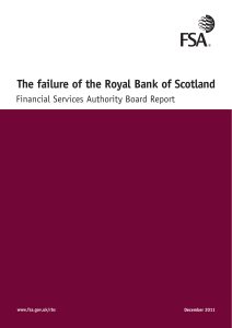 The Failure of the Royal Bank of Scotland DCA Board Report
