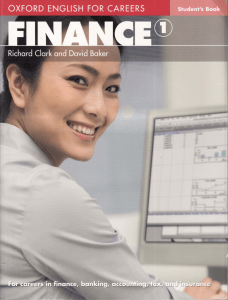 Finance Oxford English for Careers - Students Book