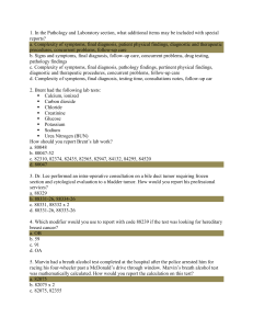 Pathology & Lab CPT Coding Exam Questions