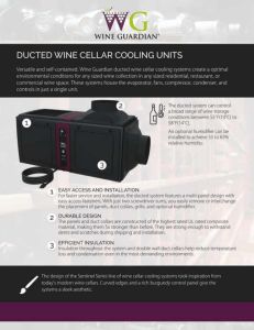 Ducted Wine Cellar Cooling Units