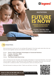 Legrand invite Future is Now Event (23 May Qatar)