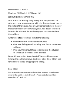  O level English Language May June 2019 Sample Writing Paper