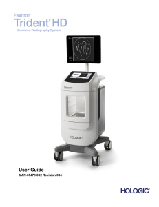 Trident HD (Faxitron) v.1.0 User Guide (MAN-05478-002) English Rev 004 03 19