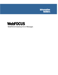 WEBFOCUS ERRORS