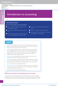 cambridge igcse and o level accounting revision guide