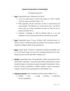 Islamic-Jurispudence-Terminologies-Batch-An-Najihun-2017