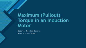 Maximum (Pullout) Torque in an Induction