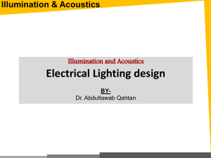 Electrical Lighting Design 