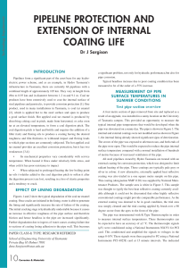 pipeline protection coatings