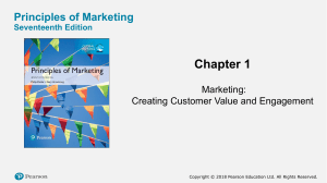 Chapter 1 - Introduction to Marketing