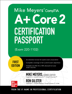 Meyers M. Mike Meyers' CompTIA A+ Core 2 Certification Passport...2023