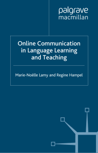 1- Online Communication in Language Learning and Teaching-Palgrave Macmillan (2007)