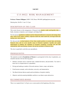 Philippon NYU Risk Management