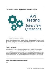API Interview Questions