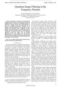 Quantum Image Filtering in the Frequency Domain