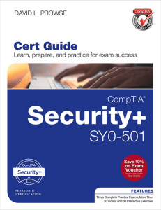 CompTIA Security+ SY0-501 Cert Guide