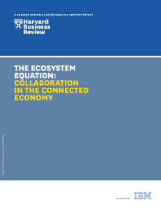 The Ecosystem Equation: Collaboration in the Connected Economy