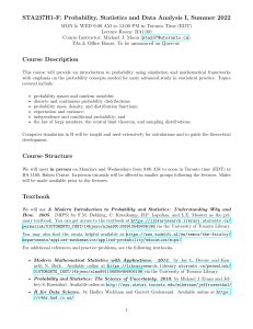 STA237 syllabus