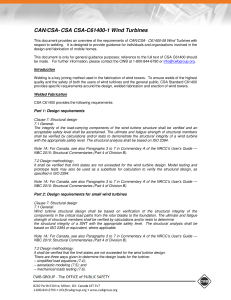 Wind Turbine Welding: CSA Standards Overview