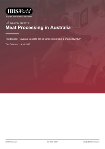 C1111 Meat Processing in Australia Industry Report