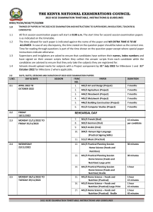 KCSE-2022-Timetable