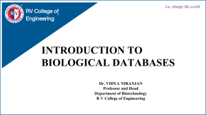 Biological Databases Introduction