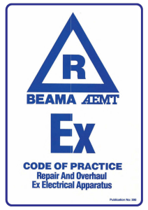 1984 AEMT-BEAMA Code-of-Practice Repair-Overhaul-Ex-Electrical-Apparatus