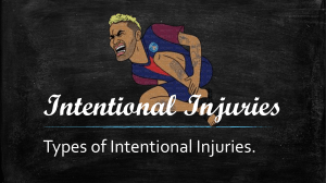 Types of Intentional Injuries