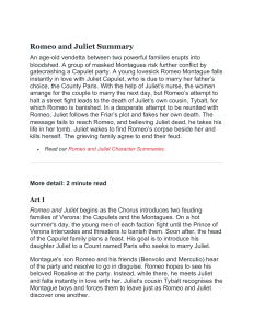 Romeo and Juliet Summary