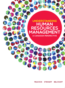 Understanding Human Resource Management - Canadian Perspective