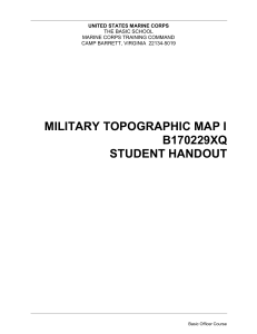 1. Military Topographic Map I