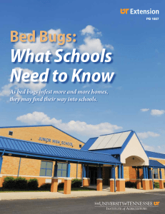 UT Ext Bed Bugs What Schools Need to Know PB1807