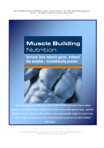 Muscle Building Nutrition