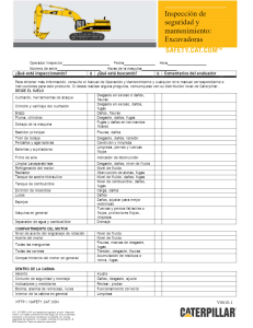 CHECKLIST EXCAVADORA