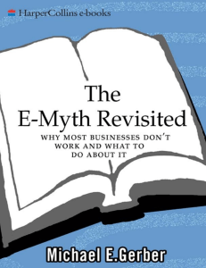 The E-Myth Revisited - Michael E. Gerber