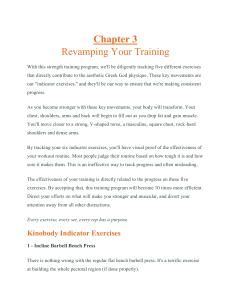 Chapter 3 - Revamping Your Training