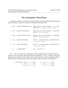 asymptotics-cheatsheet
