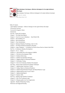 Agile Database Techniques: Agile Software Development