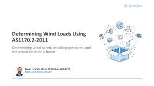 Wind Load as per AS 1170 clearcals