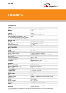 Fanbeam data sheet-Techmak