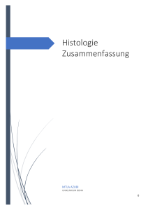 Histologie Zusammenfassung