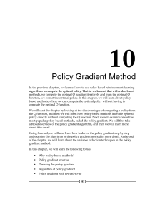 policy gradient - Intro