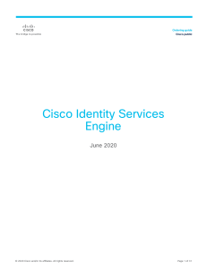 Cisco ISE Ordering Guide June 2020