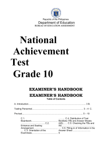 2023 NAT G10 Examiner's Handbook 05.16.2023