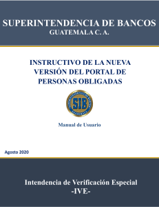 Manual del Portal de Personas Obligadas IVE, Versión agosto 2020.