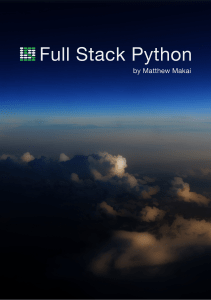 full stack python 2020