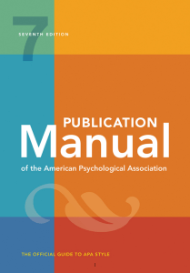 American Psychological Association - Publication Manual of the American Psychological Association, Seventh Edition (2020) [with PDF bookmarks]-American Psychological Association (2020)